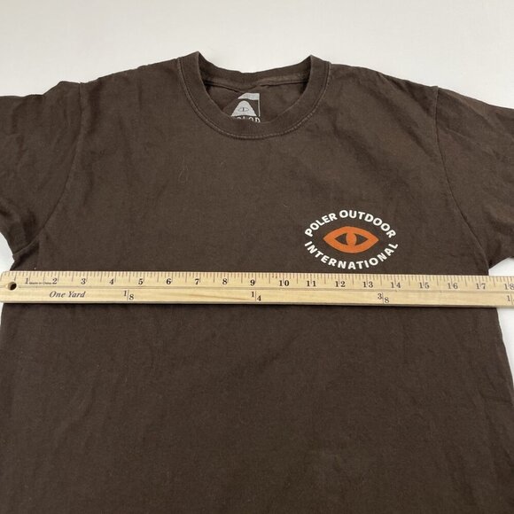 Poler T-Shirt Men’s S Short Sleeve Camping Outdoor Crew Neck Graphic - Picture 2 of 5